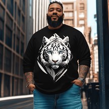 Tiger Men's Plus Size Sweatshirt