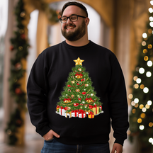 Christmas Tree Men's Plus Size Sweatshirt