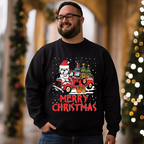 Merry Christmas 3# Men's Plus Size Sweatshirt