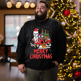 Merry Christmas 6# Men's Plus Size Sweatshirt