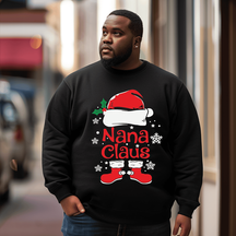 Nana Christmas Men's Plus Size Sweatshirt