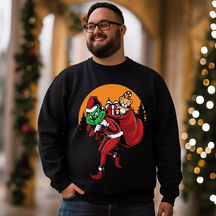 Santa Christmas Men's Plus Size Sweatshirt