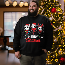 Jack Merry Christmas Men's Plus Size Sweatshirt