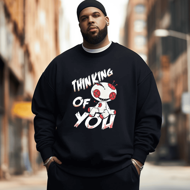 Thinking Of You Men's Plus Size Sweatshirt