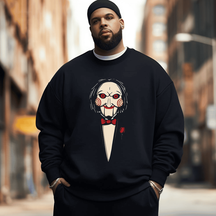 The Godpuppet Horror Halloween Men's Plus Size Sweatshirt