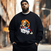 Horror Movies 3# Halloween Men's Plus Size Sweatshirt