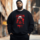 Horror Friday The 13th Halloween Men's Plus Size Sweatshirt