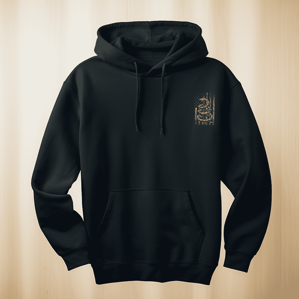 GADSDEN SNAKE Men's Plus Size Hoodie