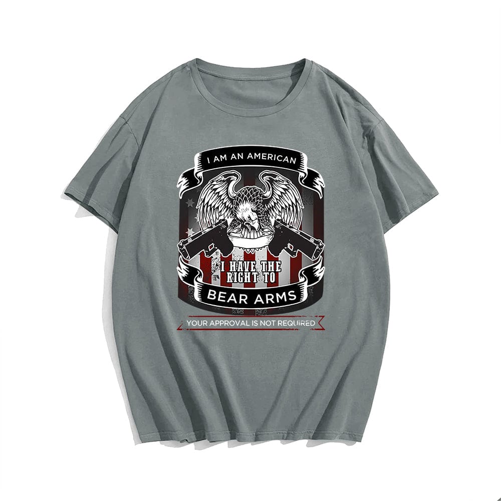 Right To Bear Arms T-shirt for Men, Oversize Plus Size Man Clothing - Big Tall Men Must Have