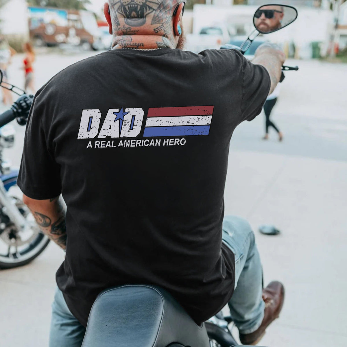 Dad - A Real American Hero Plus Size T-Shirt