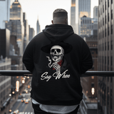 Say When  Men's Plus Size Hoodie