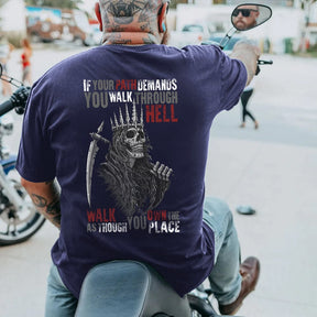Walk Through Hell Plus Size T-Shirt