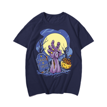 Zombie Halloween Hand Halloween Men T-Shirt, Plus Size Oversize T-shirt for Big & Tall Man