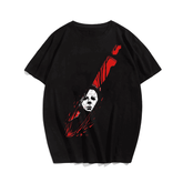 The Knife Halloween T-Shirt, Plus Size Oversize T-shirt for Big & Tall Man