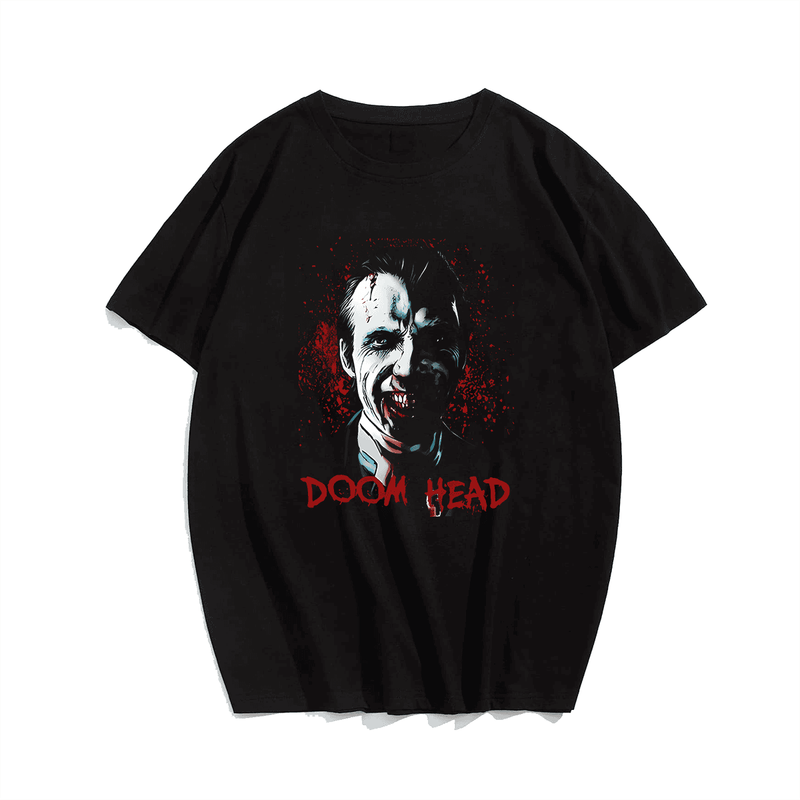 Horror Movies 14# Halloween T-Shirt, Plus Size Oversize T-shirt for Big & Tall Man