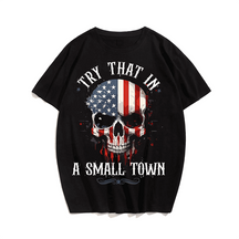 That in A Small Town Country Music Skull Men's T-Shirt, Plus Size Oversize T-shirt for Big & Tall Man
