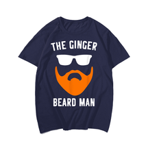 Beard Man Funny T-Shirt, Oversized T-Shirt for Big and Tall