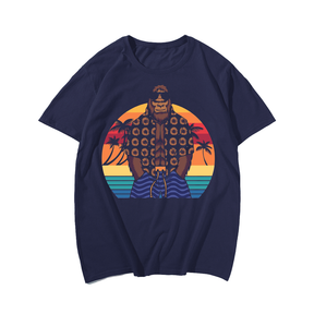 Bigfoot on vacation T-Shirt, Plus Size Oversize T-shirt for Big & Tall Man
