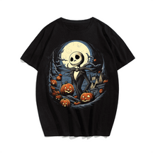 Nightmare Halloween T-Shirt, Plus Size Oversize T-shirt for Big & Tall Man