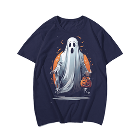 Halloween Ghost 2# T-Shirt, Plus Size Oversize T-shirt for Big & Tall Man