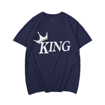 King T-Shirt, Plus Size Oversize T-shirt for Big & Tall Man