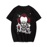 Time to Float Halloween T-Shirt, Plus Size Oversize T-shirt for Big & Tall Man