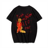 Trick 'r Treat Halloween T-Shirt, Plus Size Oversize T-shirt for Big & Tall Man