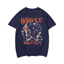 OCTOBER 31st Halloween T-Shirt, Plus Size Oversize T-shirt for Big & Tall Man