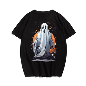 Halloween Ghost 2# T-Shirt, Plus Size Oversize T-shirt for Big & Tall Man