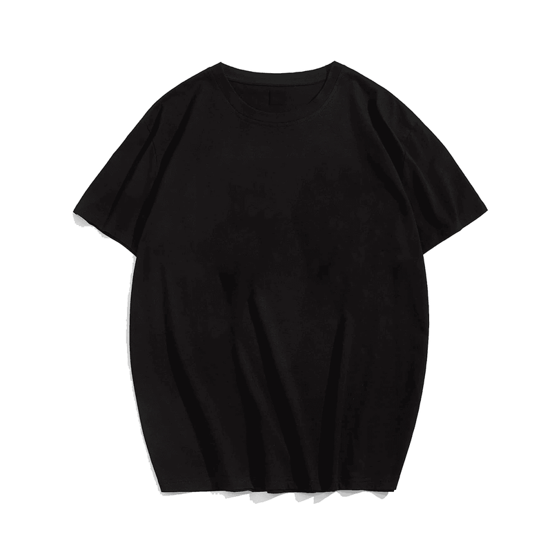 Plain Color Plus Size T-shirt