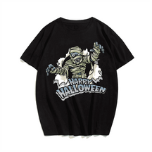 Halloween Mummy T-Shirt, Plus Size Oversize T-shirt for Big & Tall Man