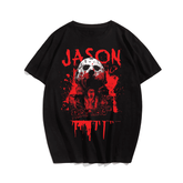 Friday The 13th Halloween T-Shirt, Plus Size Oversize T-shirt for Big & Tall Man