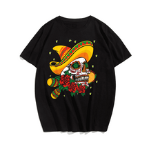 Fiesta Dia De Los Muertos Taco Tequila Happy Cinco De Mayo T-Shirt, Plus Size T-shirt for Big & Tall Man