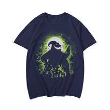 Shadow on the Moon Halloween T-Shirt, Plus Size Oversize T-shirt for Big & Tall Man