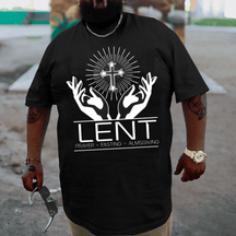 Lent Prayer Fasting Almsgiving Plus Size T-shirt