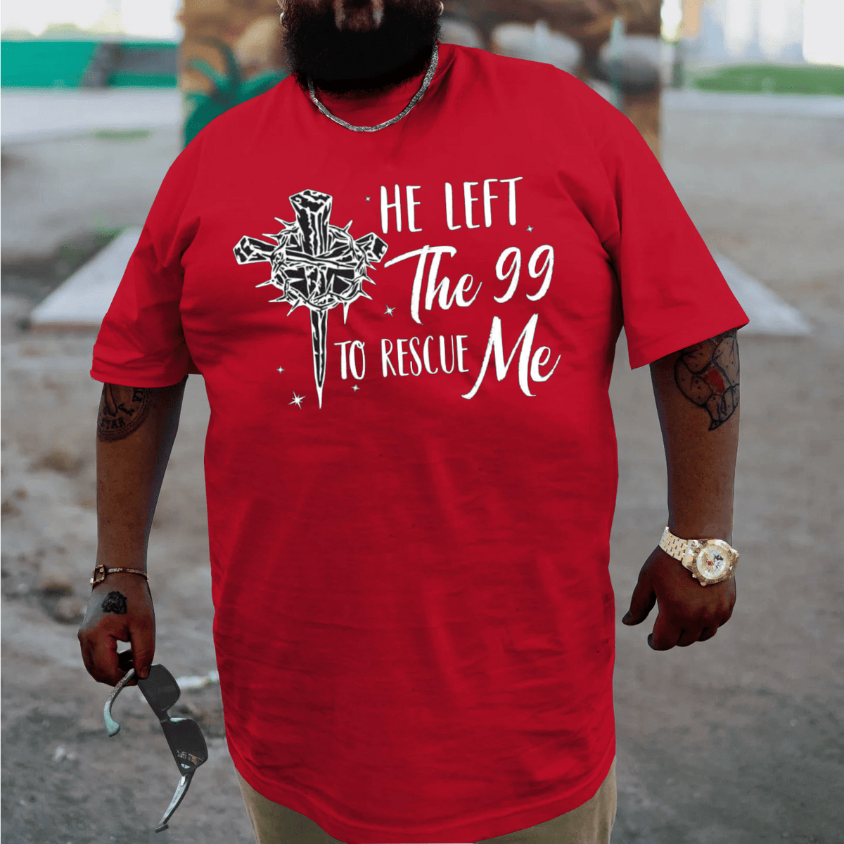 He Left The 99 To Rescue Me Plus Size T-shirt