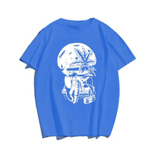 Astronaut's Holiday, Men Plus Size Oversize T-shirt for Big & Tall Man