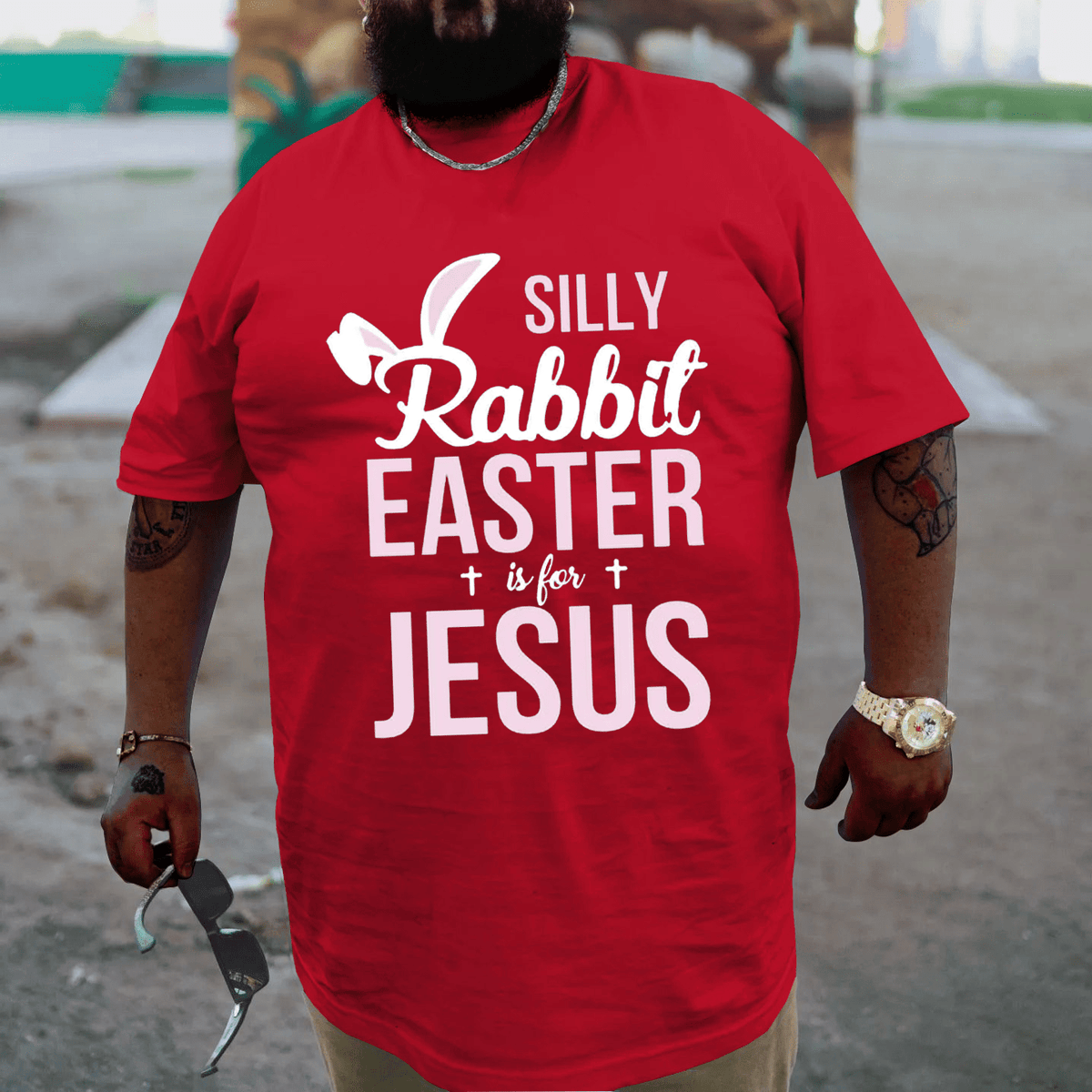 Silly Rabbit Easter is for Jesus Plus Size T-shirt