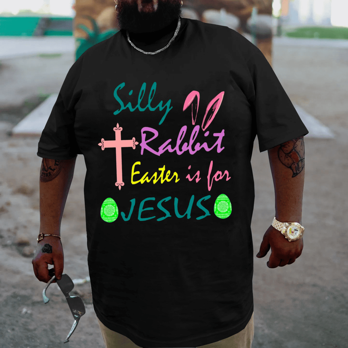 Stupid Rabbit Is for Jesus Plus Size T-shirt