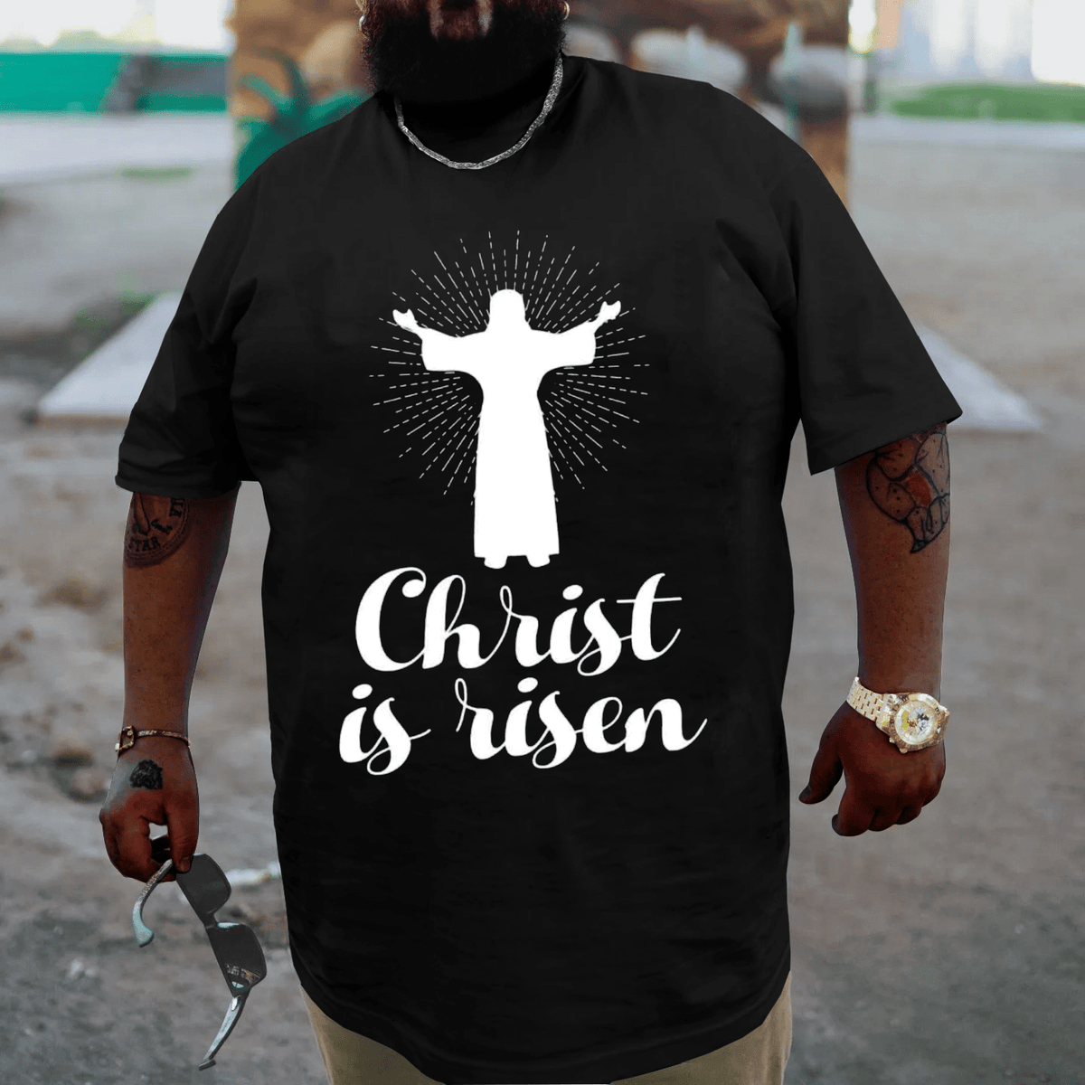 Christ Is Risen Plus Size T-shirt