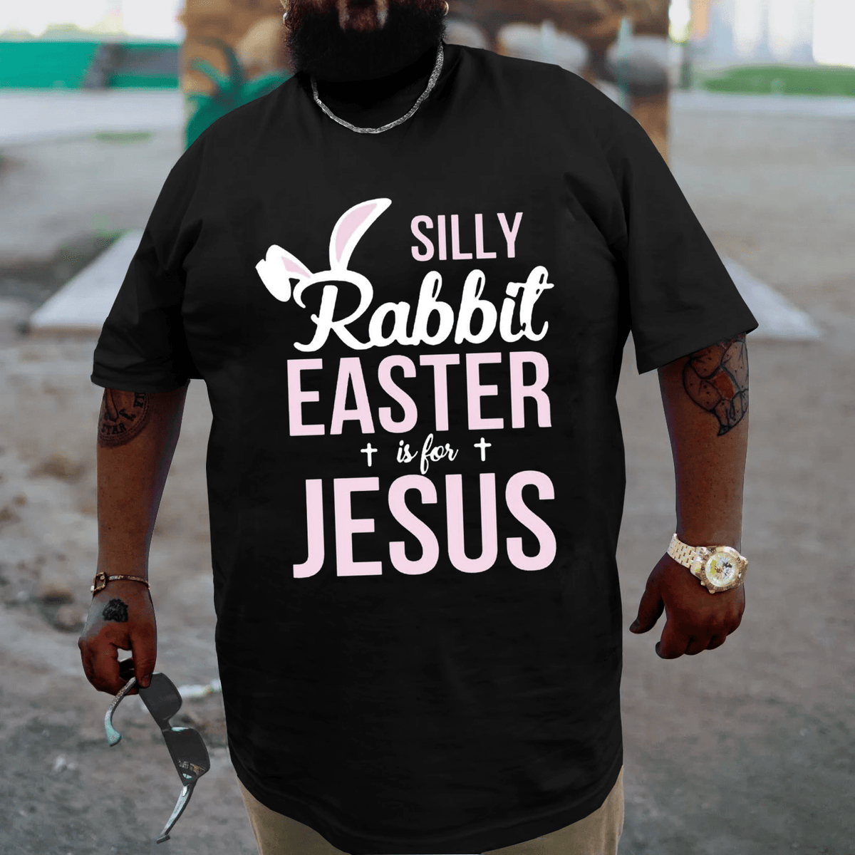 Silly Rabbit Easter is for Jesus Plus Size T-shirt
