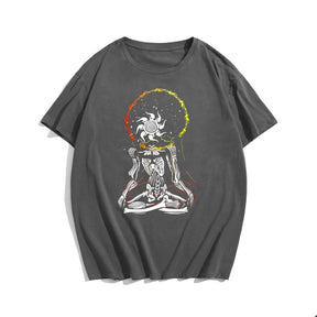 Creator Of The Universe, Men Plus Size Oversize T-shirt for Big & Tall Man