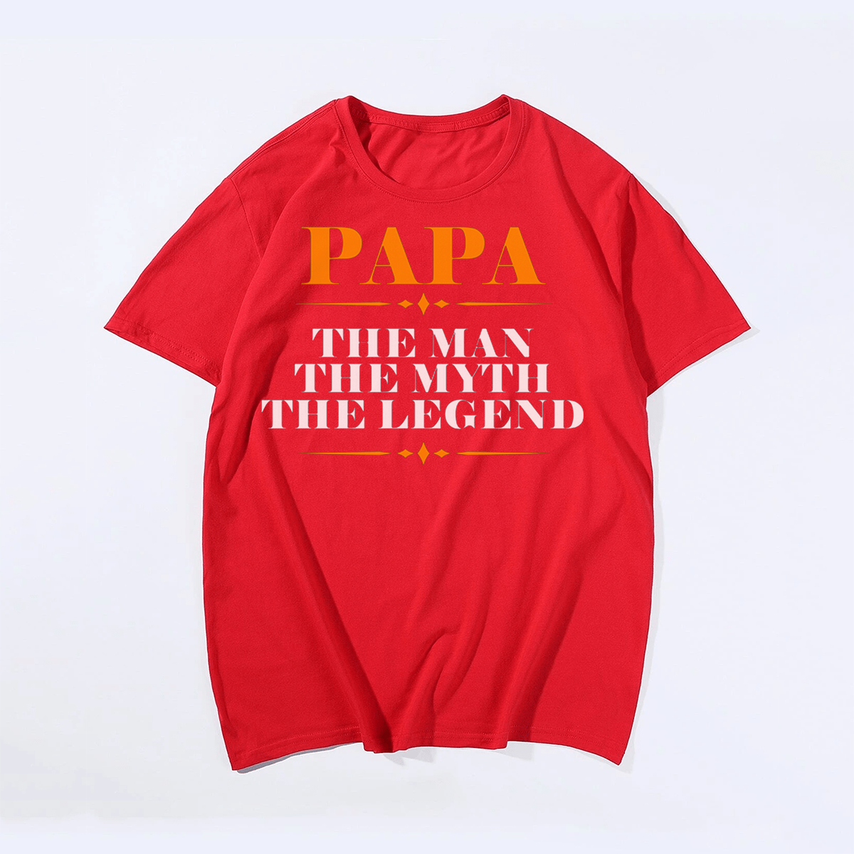 Papa The Man The Myth The Legend T-shirt for Men, Oversize Plus Size Big & Tall Man Clothing