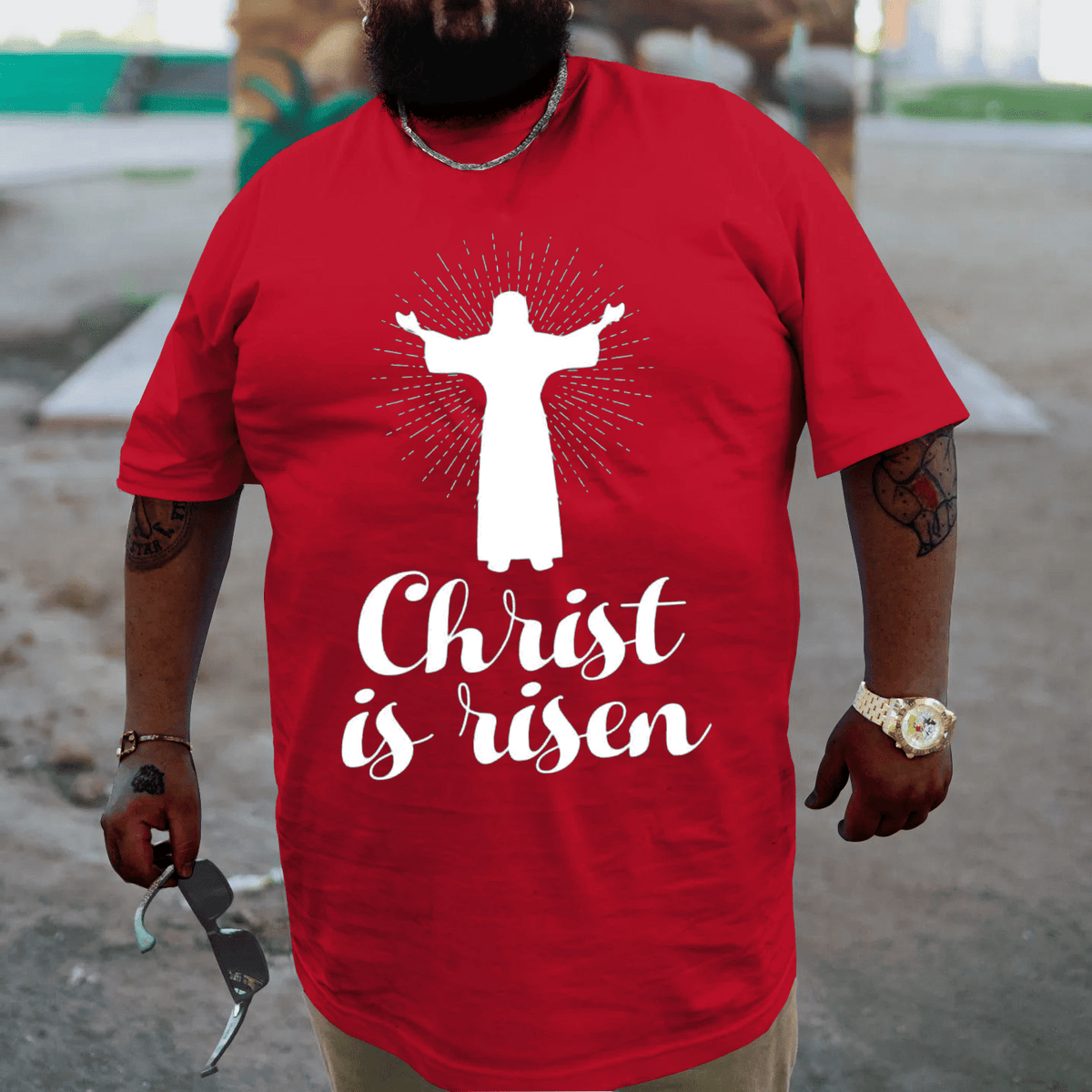 Christ Is Risen Plus Size T-shirt