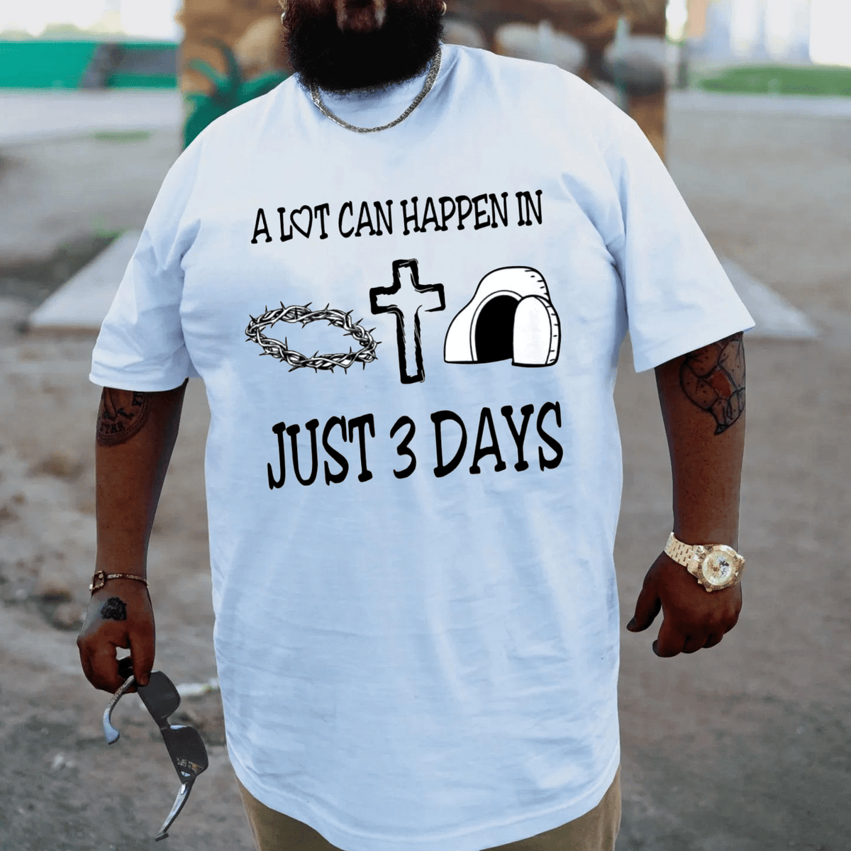 A lot can happen in 3 days Plus Size T-shirt