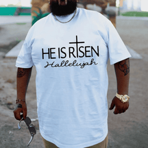 He Is Risen Hallelujah Plus Size T-shirt